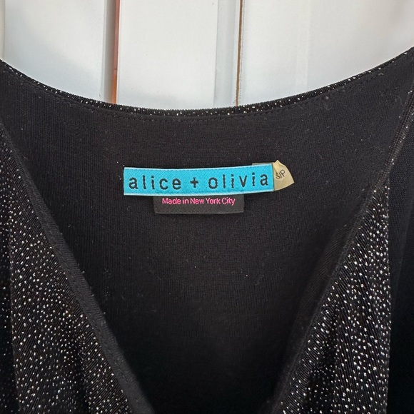 Alice + Olivia Zahara Glitter Cropped Jumpsuit - Picture 15 of 15